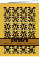 Juneteenth Symbol of Independence Freedom Emancipation card
