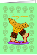 Bharatanatyam Arangetram Dance Graduation Debut Invitation card