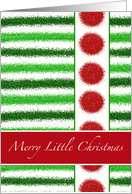 Epiphany Merry Little Christmas Faux Glitter Design card