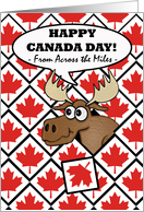 Canada Day from Across the Miles, Moose Head Surprise card