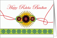 Raksha Bandhan, Thread That Binds Us, Ornamental Wristband card
