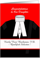 Congratulations for Daughter on Qualifying as a Solicitor card