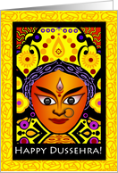 Dussehra with Hindu Goddess Durga card