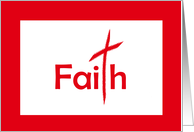 All Saints’ Day Words of Faith with Red Cross card