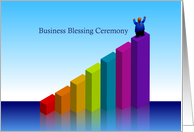 invitation, business blessing ceremony, chart, top card