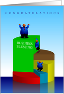congratulations, business blessing, chart, top card