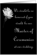 Wedding - Master of Ceremonies card