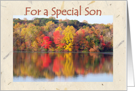 Birthday Son, Beauty of Autumn card