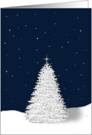 White Pine Tree Christmas Remembrance card