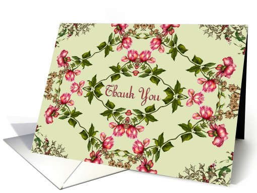 Thank You for the Shower Gift, Victorian style card (657365)