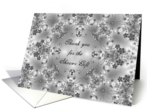 Thank You - Shower Gift - Floral Design card (703242)