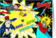 Superhero Show - Birthday card
