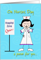Nurses Day Funny Poem card