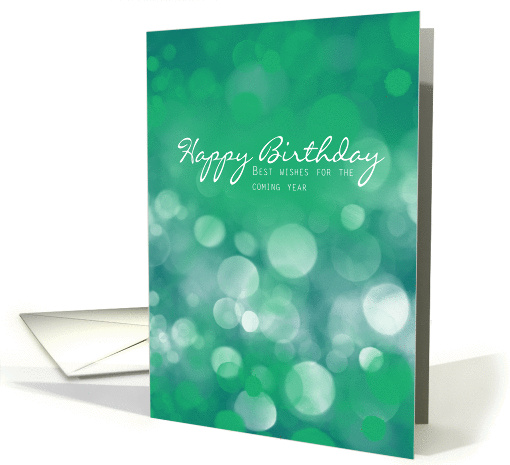Business Birthday Card, Best Wishes For The Coming Year card (1022121)
