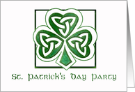 St. Patrick’s Day Invitation Card Elegant Simple card