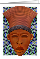 African Mask Mvondo Worn By Men From Congo and Angola. card