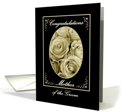 Mother of the Groom - Wedding Congratulations card (475879)