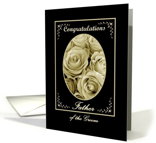 Father of the Groom - Wedding Congratulations card (475893)