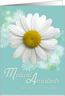 Medical Assistants Recognition Week Daisy Floral Business card