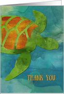 Thank You Reptile Veterinarian Turtle card