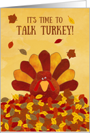 Thanksgiving Dinner Invitation Talk Turkey Humor card