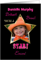 Congratulations Performing Arts You’re a STAR! Photo Card Custom Name card
