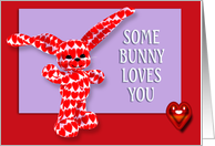 Secret Pal Bunny Love card
