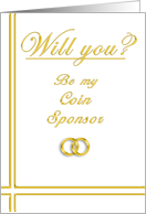 Please Be my Coin Sponsor card