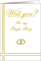 Please Be my Page Boy card