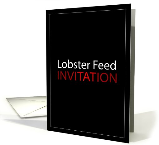 Lobster Feed Invitation card (441286)