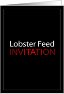 Lobster Feed Invitation card