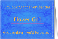 Goddaughter, Perfect Flower Girl card