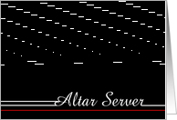 Be my Altar Server card