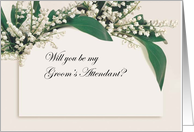 Will You Be My Groom’s Attendant Invite card