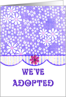 Posies Adoption Announcement card