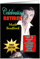 Retirement Celebration Invitation - Magazine Cover - PHOTO/NAME INSERT card