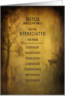 Pastor Appreciation - Insert Name - religion - nature card