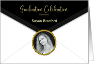Graduation Invitation Classy Envelope with Photo and Name Insert card