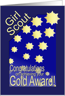 Girl Scout Gold Award card