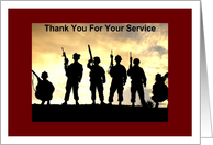 Military, Thanks for Service card