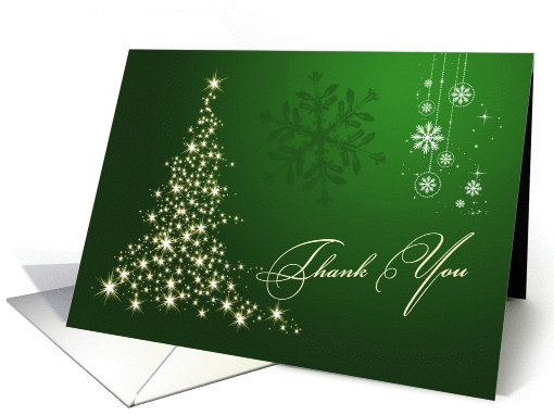 Thank you for Christmas gift - sparkling Christmas tree... (870165)