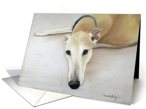 Birthday Greyhound card (479581)