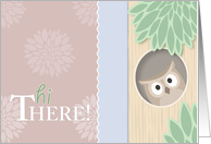 Hi There! Cute Owl card