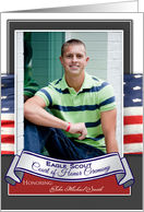Eagle Scout Court of Honor Ceremony Program Invite Custom Name Photo card