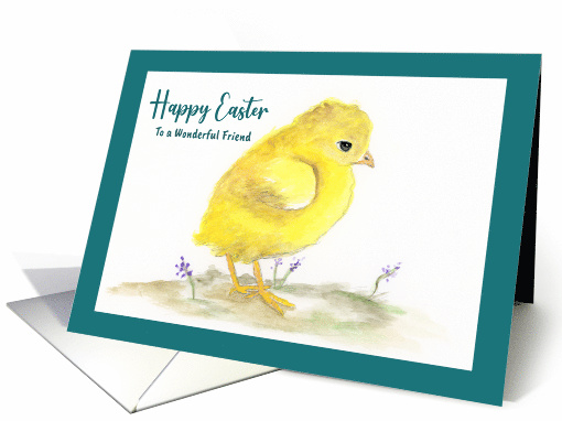 Happy Easter Friend Fluffy Yellow Chick Bird Baby Chicken... (1816680)
