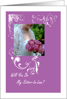 Wedding Will You Be My Sister In Law? card