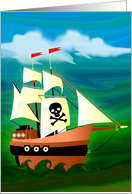 Pirate Ship card