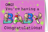 Pregnancy Congratulations card
