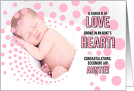 Becoming an Aunt Congratulations on the Birth of a Niece Pink card