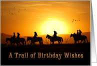 Birthday Western Cowboys and Cowgirls Across the Miles card
